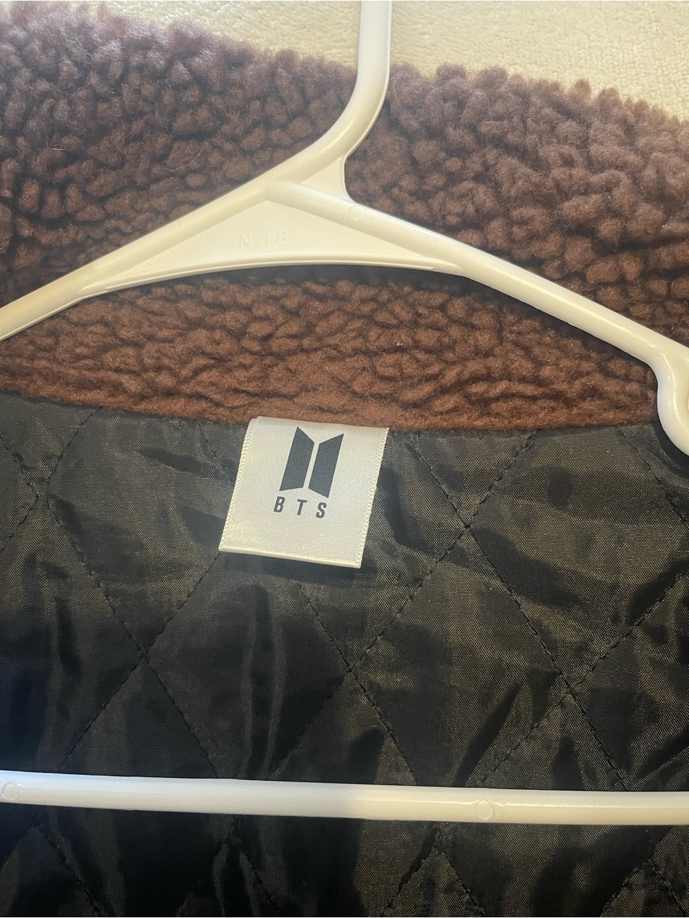 BTS Brown Sherpa-Lined Jacket